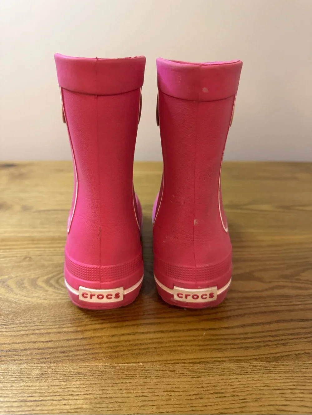 CROCS Kids Hot Pink Waterproof Pull-On Boots 12/13C